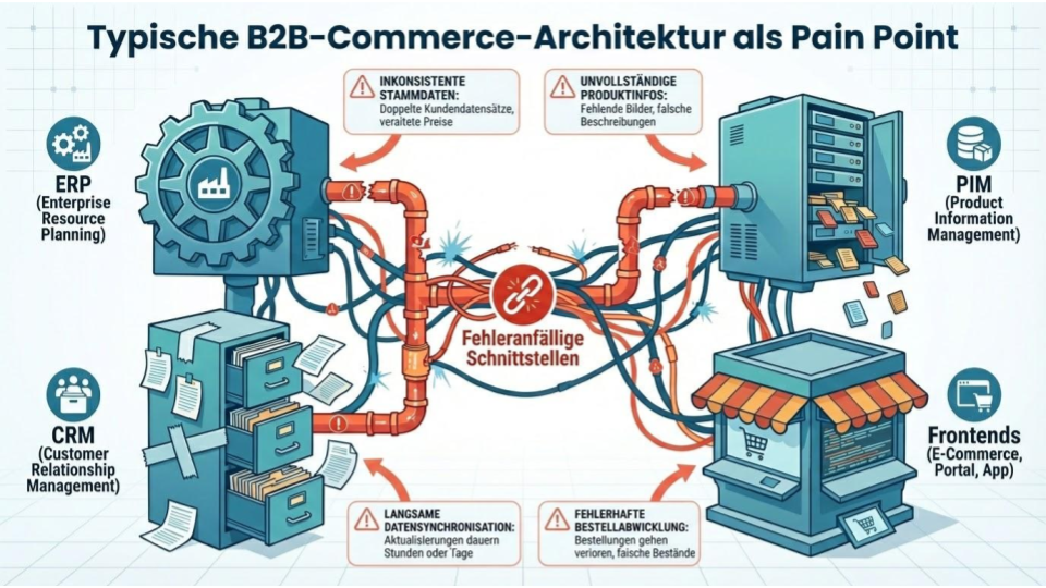 Typical B2B commerce architecture